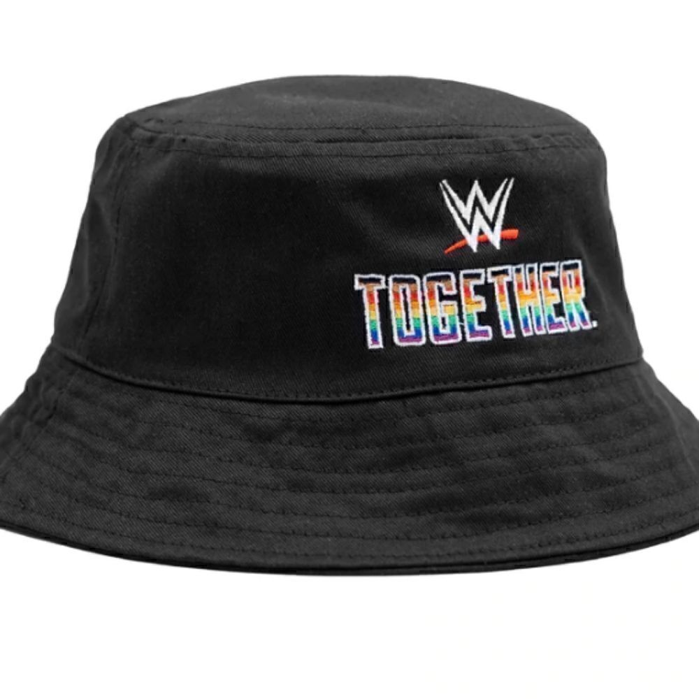 New black bucket hat WWE Pride